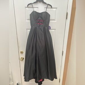 Elegant Strapless Black Gown